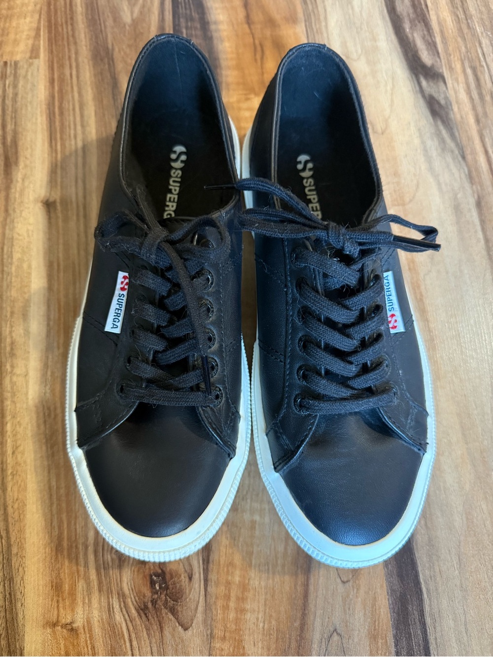 Superga Nappa Black Low-Top Sneakers - Women’s 9, Men’s 7.5